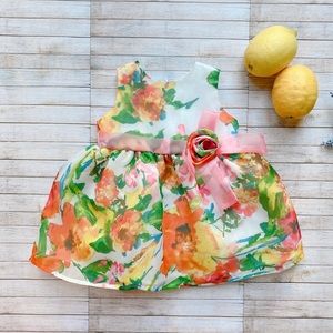Floral baby girl summer dress